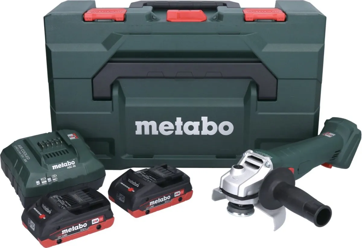 Metabo W 18 7-125 Accuslijper 125mm - 18V - 2x 4.0Ah