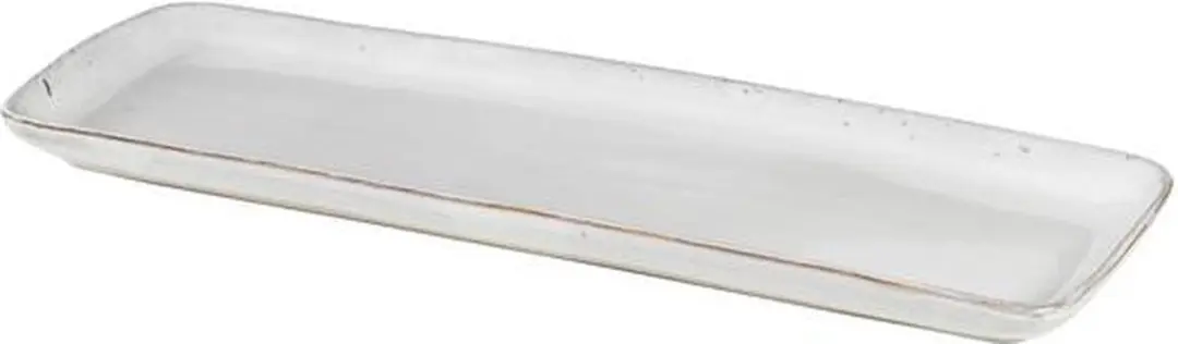 Broste Copenhagen Nordic Sand Plate 12,5x35cm - Wit