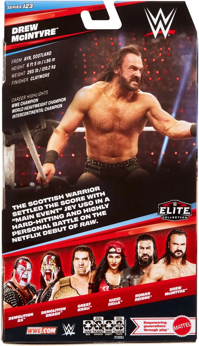 Mattel WWE Elite Collection Drew McIntire Actiefiguur JHT63 - Meerkleurig