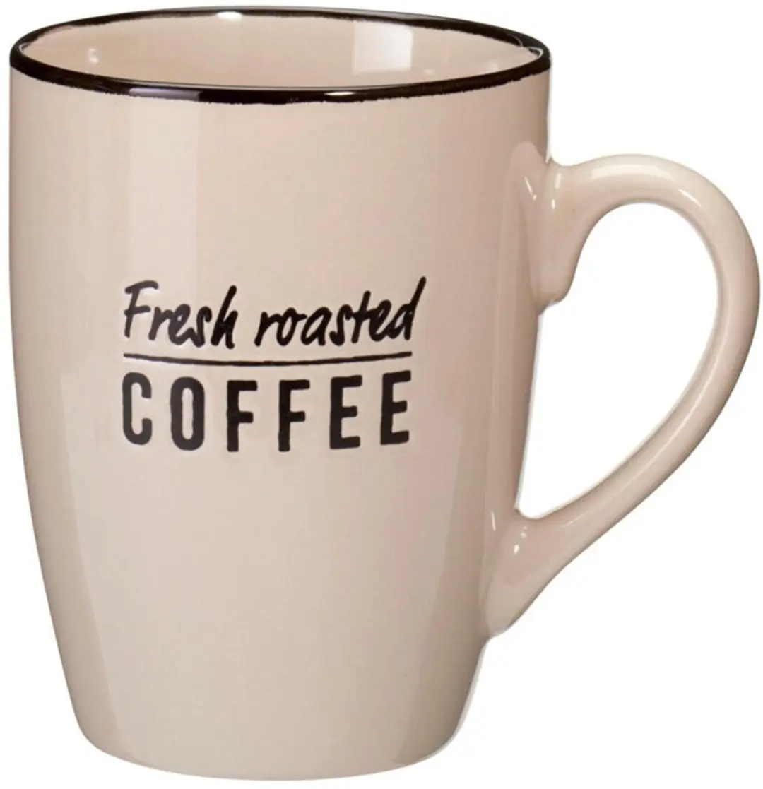 Excellent Houseware Siaki Barista Cafe Mokken - 2 Stuks 340ml - Beige