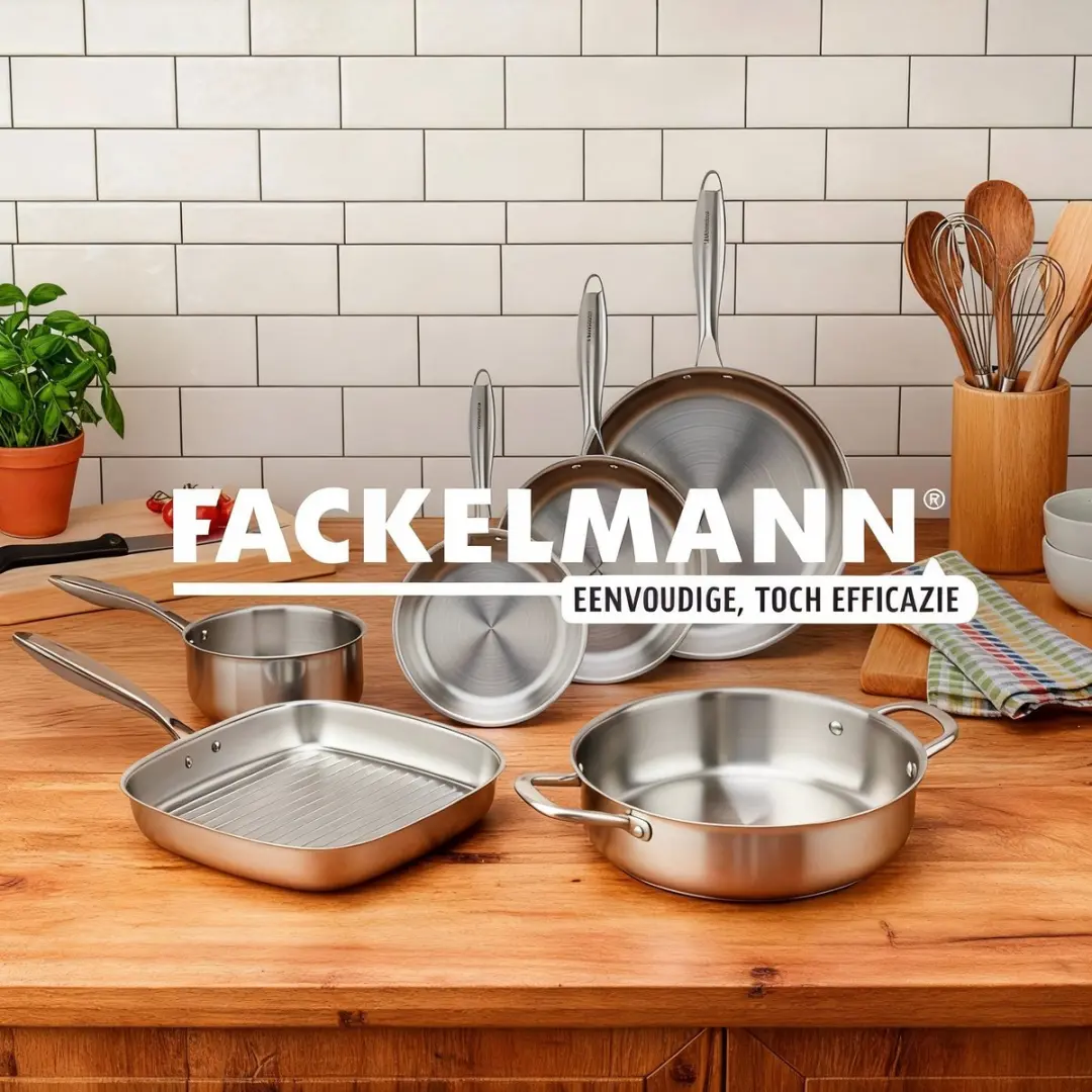 Fackelmann Vita3 Pan 28cm - 18/10 Roestvrij Staal - Inductiegeschikt