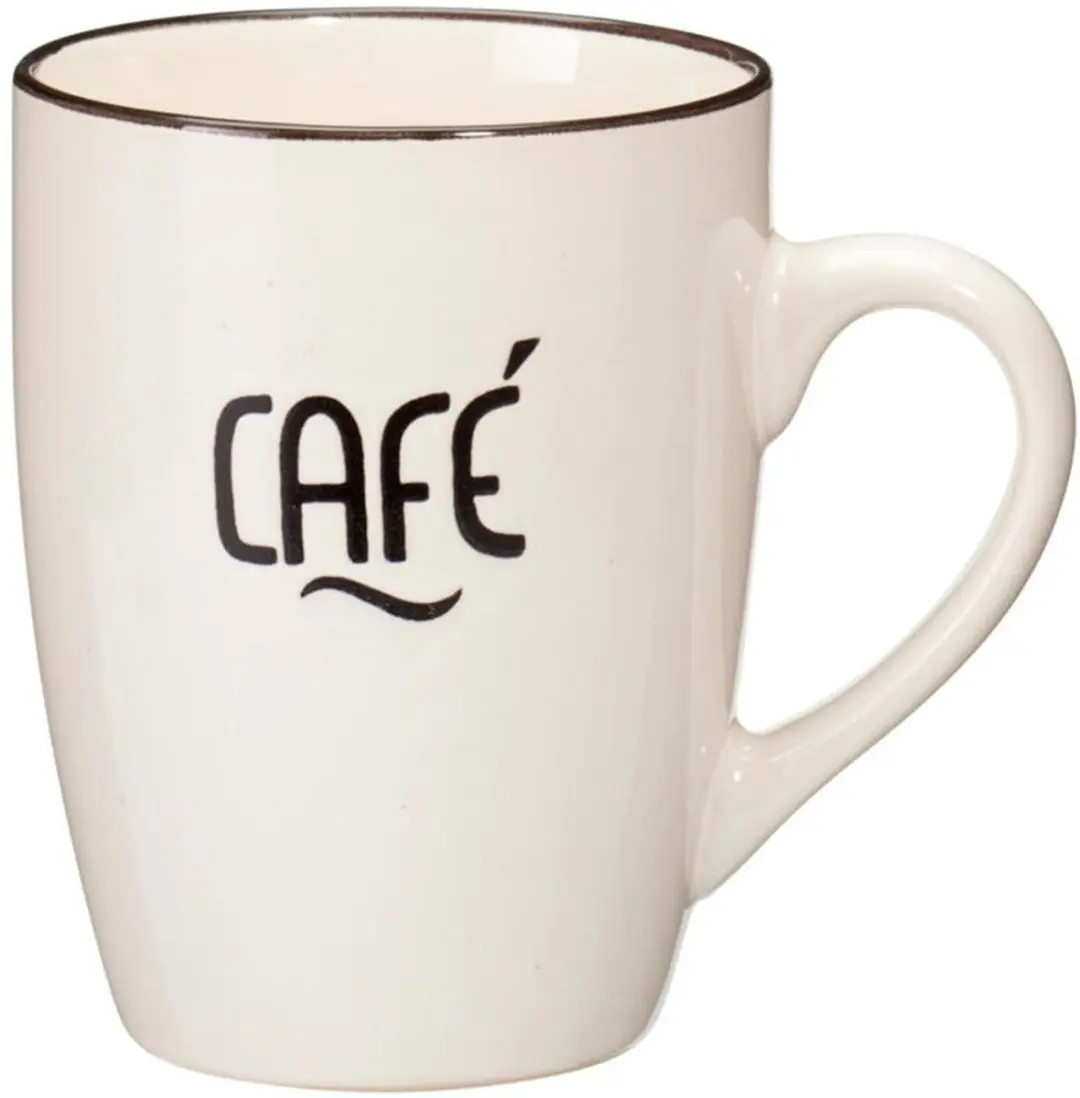 Excellent Houseware Siaki Barista Cafe Mokken - 2 Stuks 340ml - Creme