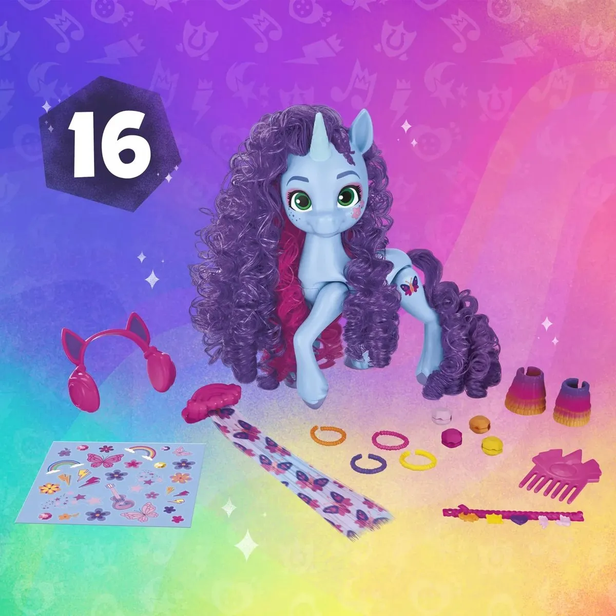 Hasbro My Little Pony F64545X0 - Blauw/Roze/Paars - afbeelding 3 van 6