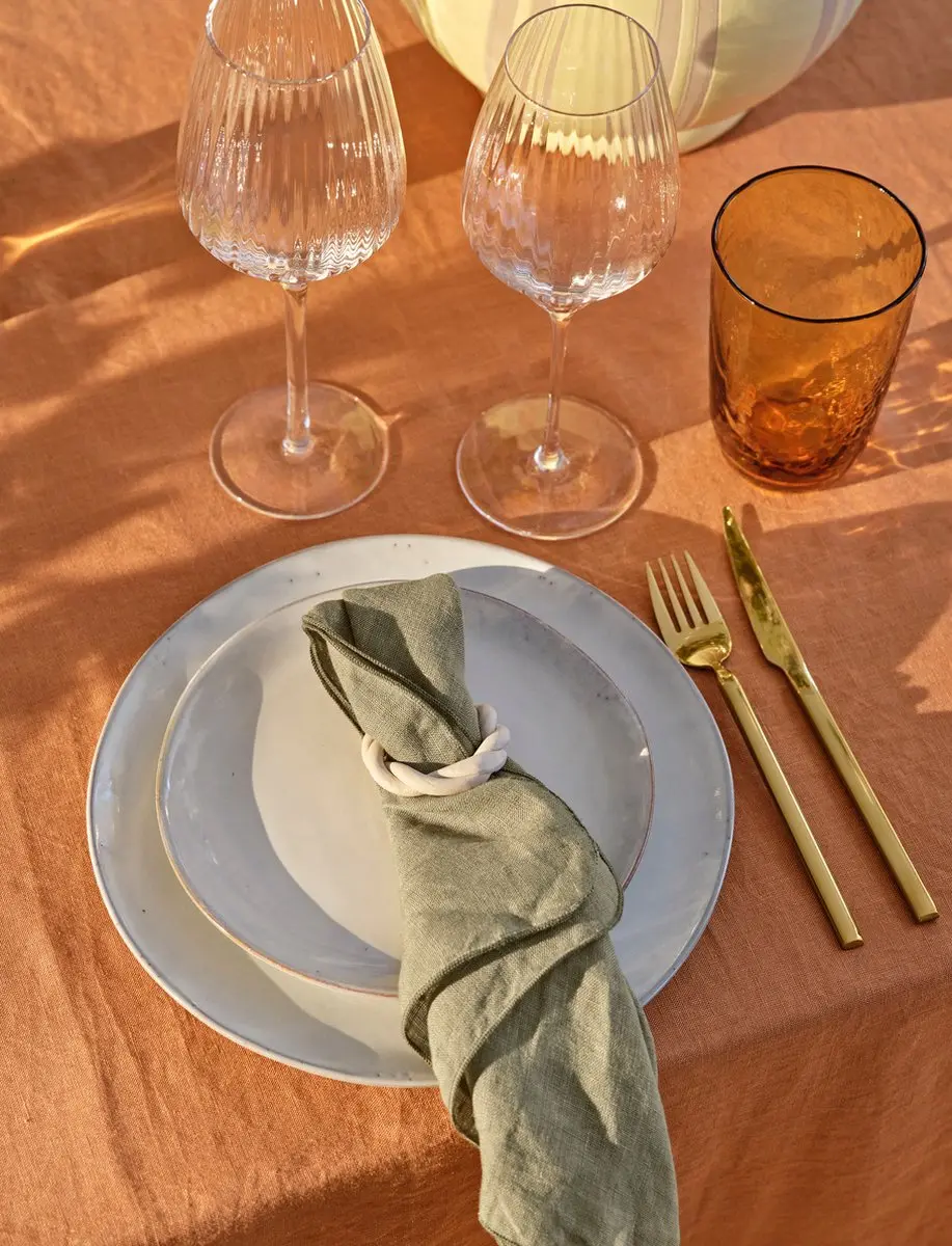Broste Copenhagen Gracie Tafelkleed Indian Tan 160x200cm