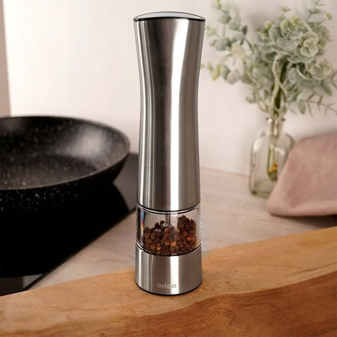 Orion Elektrische Zout- en Pepermolen RVS 21,5cm