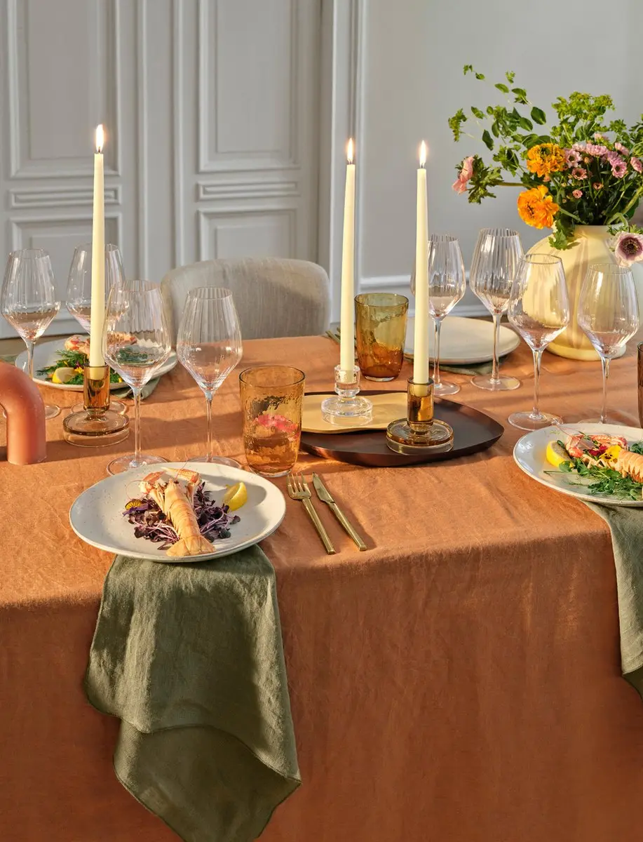 Broste Copenhagen Gracie Tafellaken Indian Tan 160x300cm