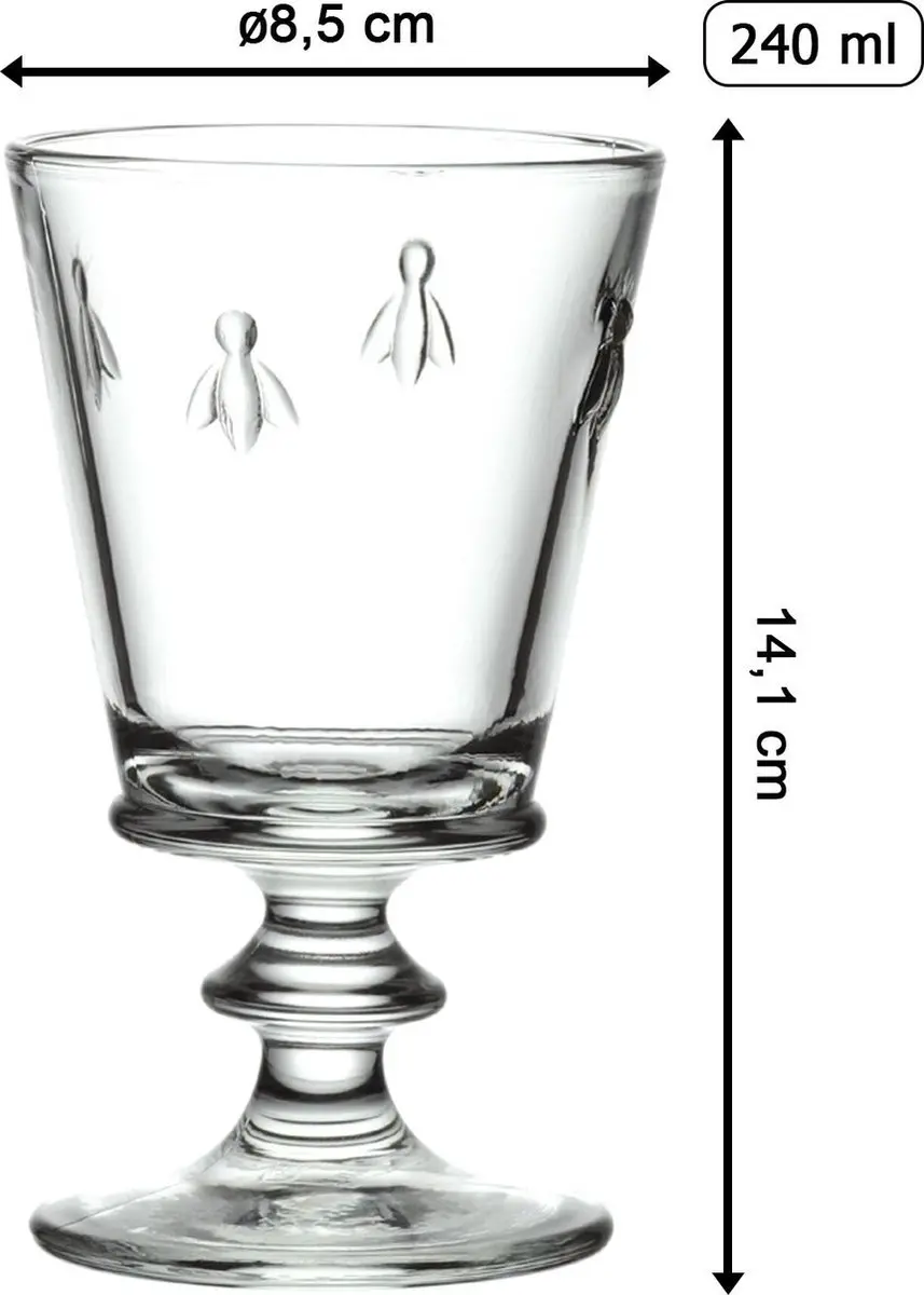 La Rochère Bee Wijnglas 24cl - Set van 6