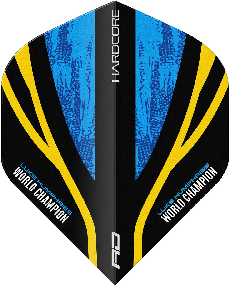 Red Dragon Luke Humphries WC Hardcore Standard Dart Flights TF6983 - 3 Stuks