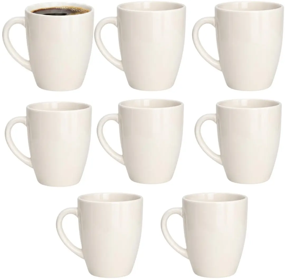 Excellent Houseware Koffiemok Granada - 8 Stuks 360ml - Keramiek