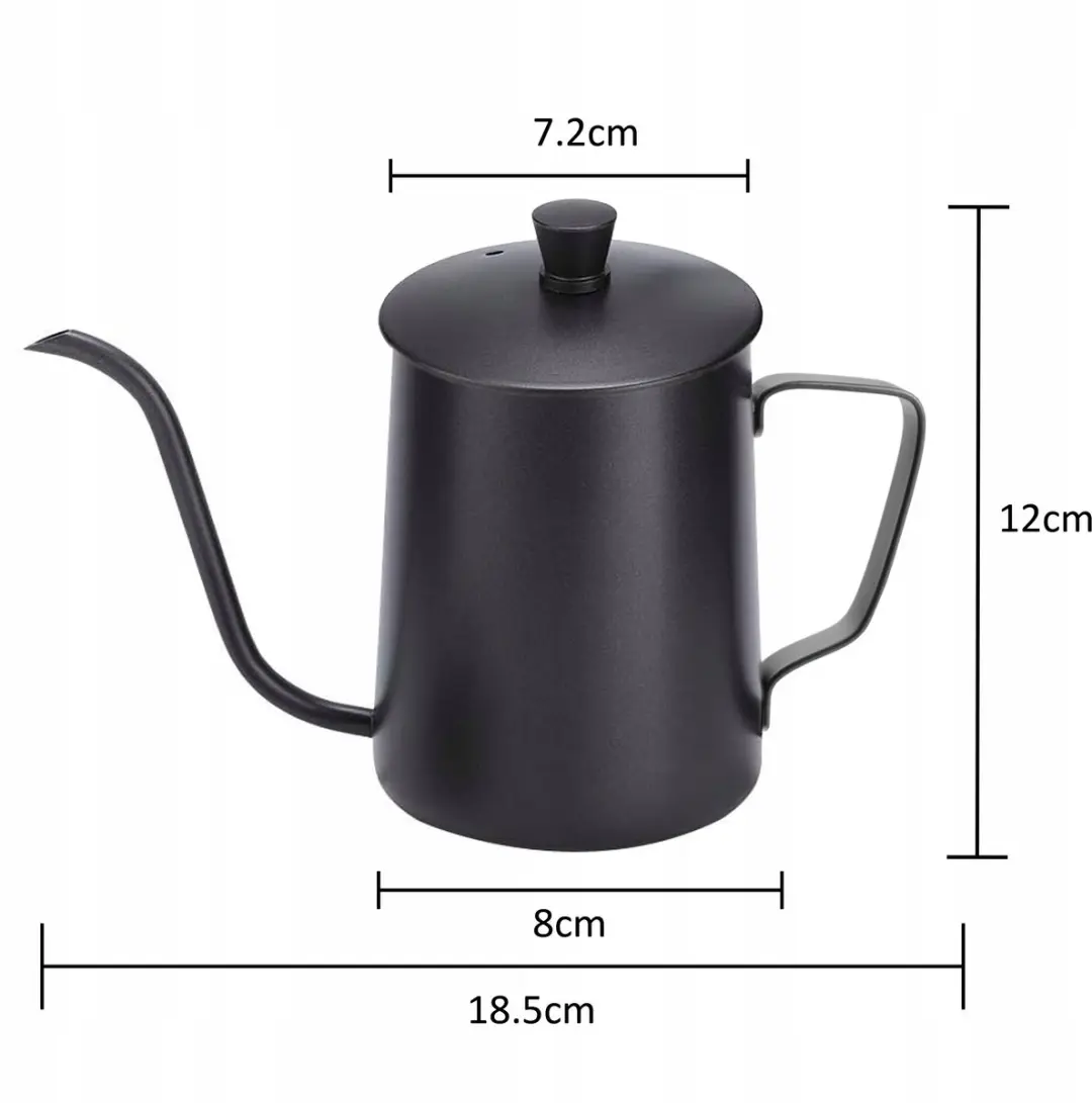 Pixel Barista Koffiekan 350ml - Mat Zwart