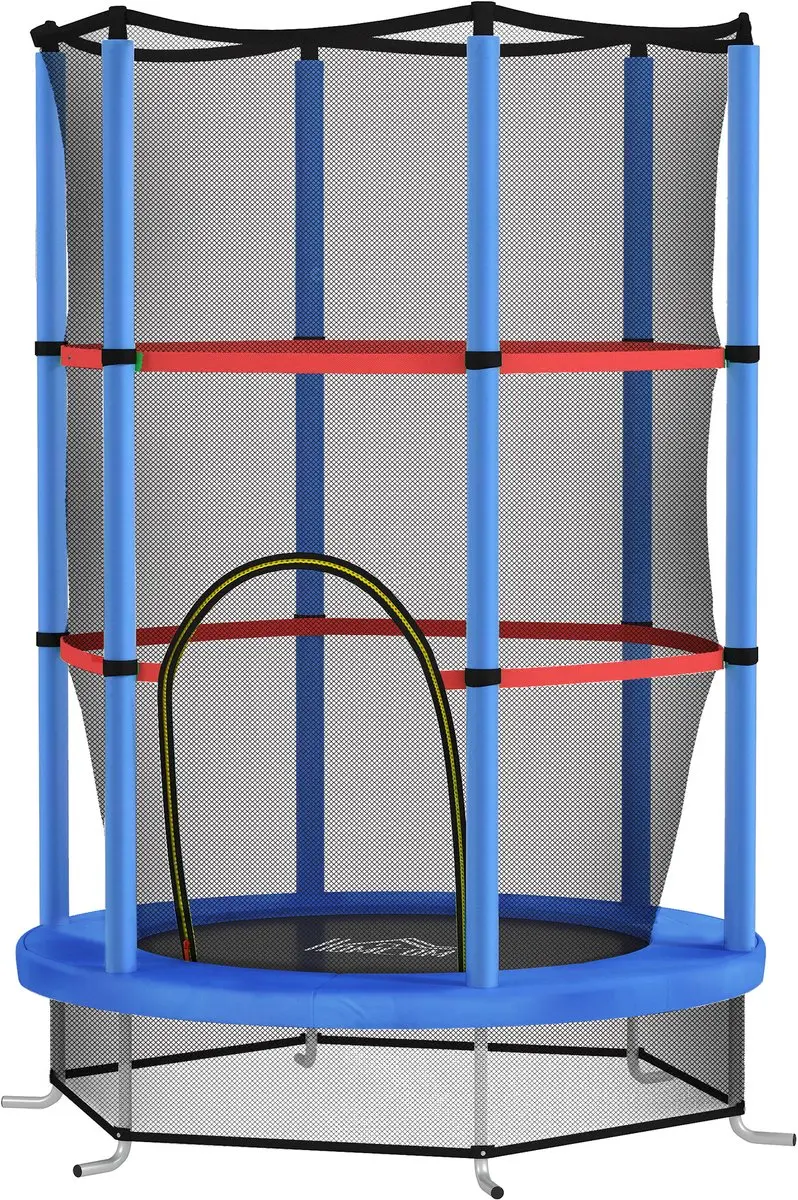 ECTEATOY Kindertrampoline Ø140cm - Blauw - Max. 50 kg