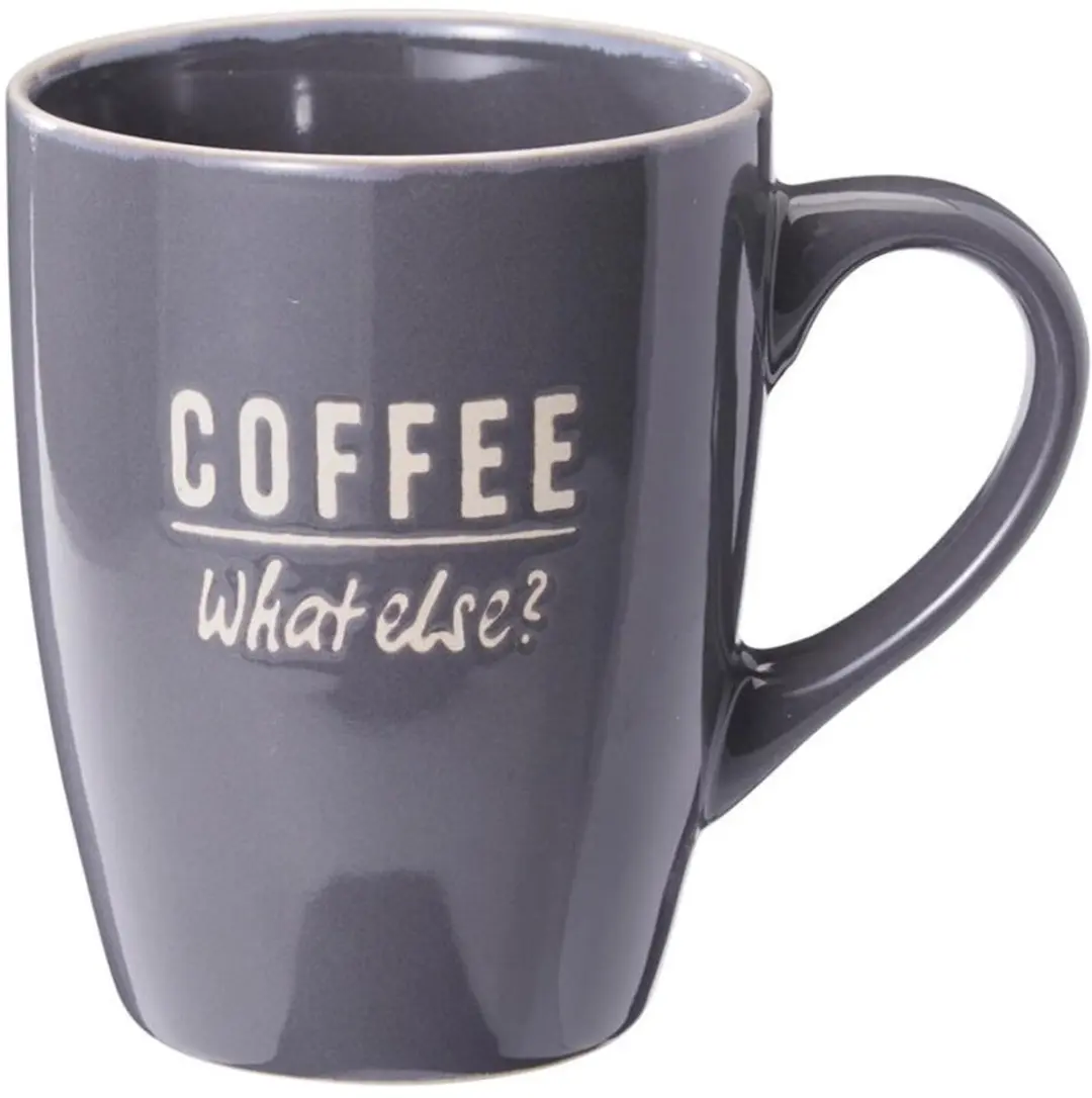 Excellent Houseware Siaki Barista Café Mokken - 8 Stuks 340ml - Grijs
