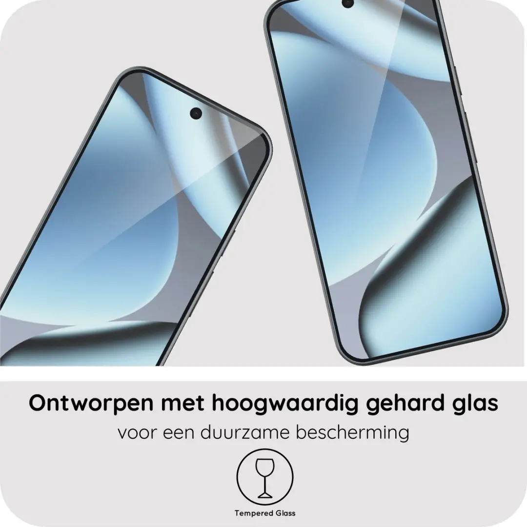 Just in Case Screenprotector Google Pixel 11 Pro - Gehard Glas - afbeelding 6 van 6