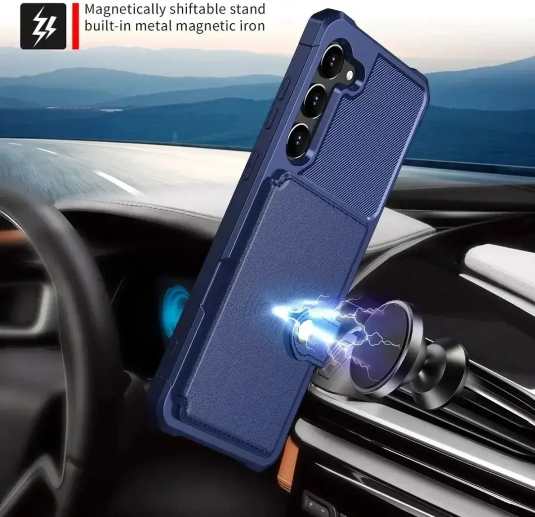 Selected Portemonnee Hoesje Samsung Galaxy S23 - 4 Pasjes - Donkerblauw - afbeelding 6 van 6