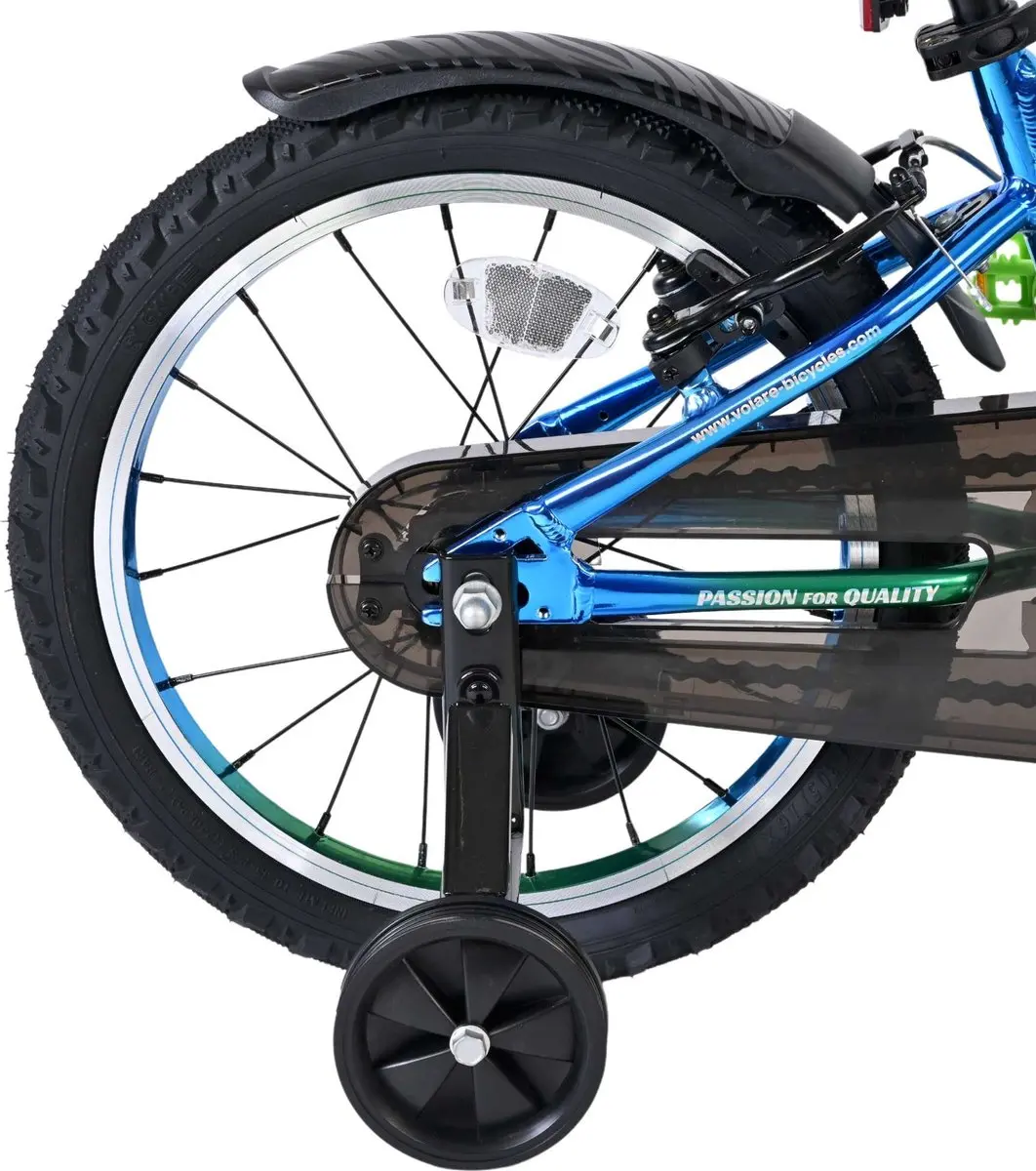 Volare Chrome Kinderfiets 16 inch - Jongens - Blauw Groen