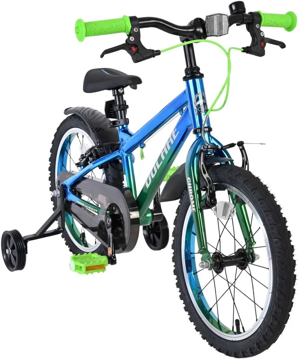 Volare Chrome Kinderfiets 16 inch - Jongens - Blauw Groen
