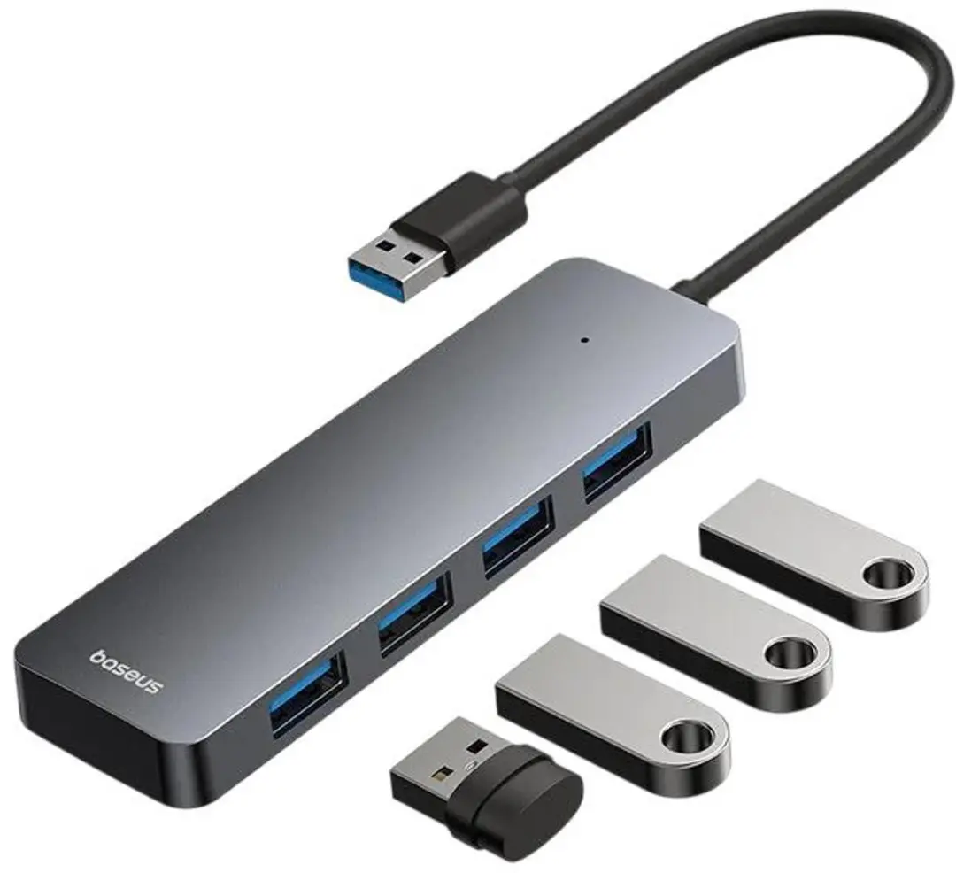 Baseus USB 3.0 Hub 4 Poorten