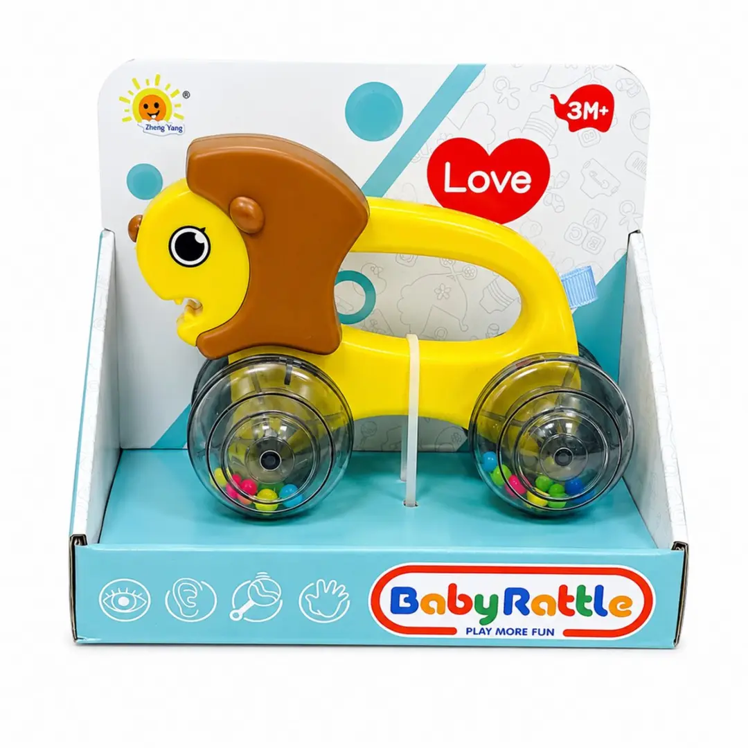 Ledy Toys Leeuw Rammelaar Auto