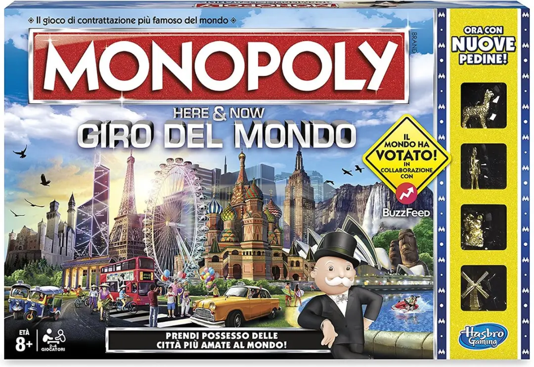 Hasbro Monopoly Giro del Mondo Bordspel