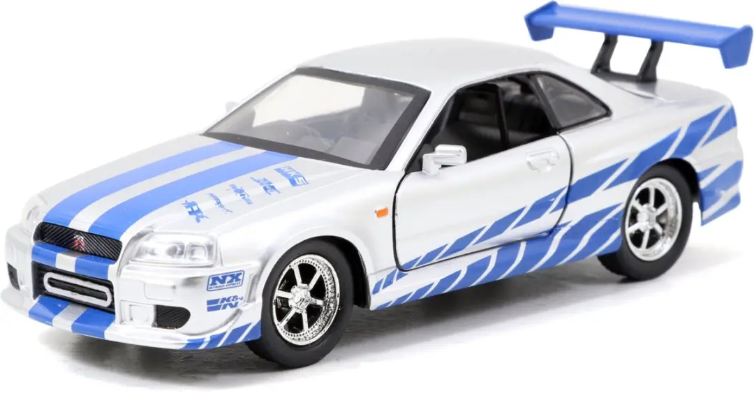 Jada Toys Fast & Furious Mitsubishi Lancer Evo + Nissan Skyline R34 GTR 1:32 - Rood/Zilver