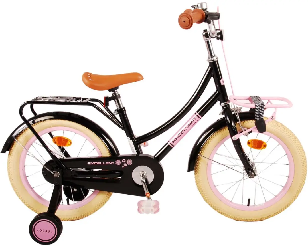 Volare Excellent Kinderfiets 16 inch - Meisjes - Zwart