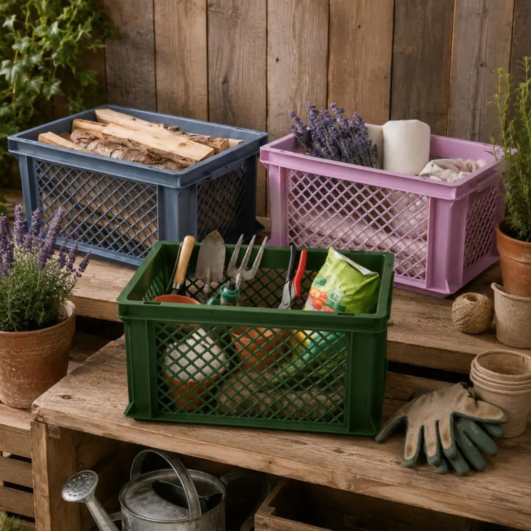 Bellatio Design Opbergbox 40x30x22cm - Legergroen