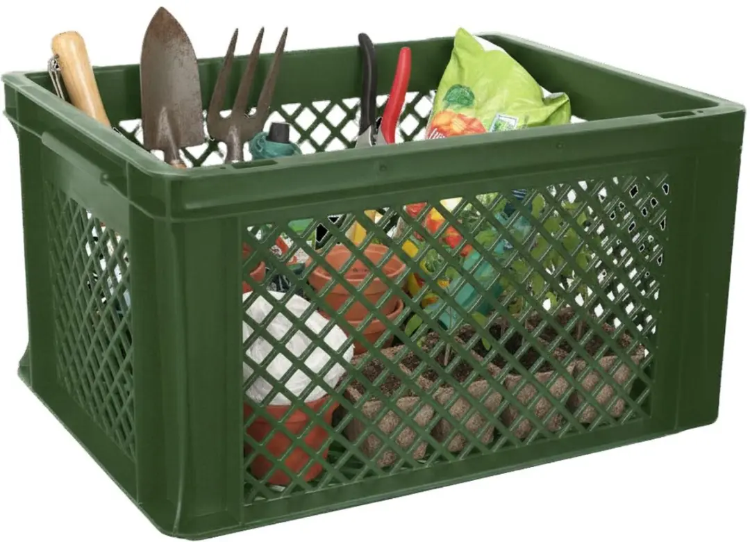 Bellatio Design Opbergbox 40x30x22cm - Legergroen