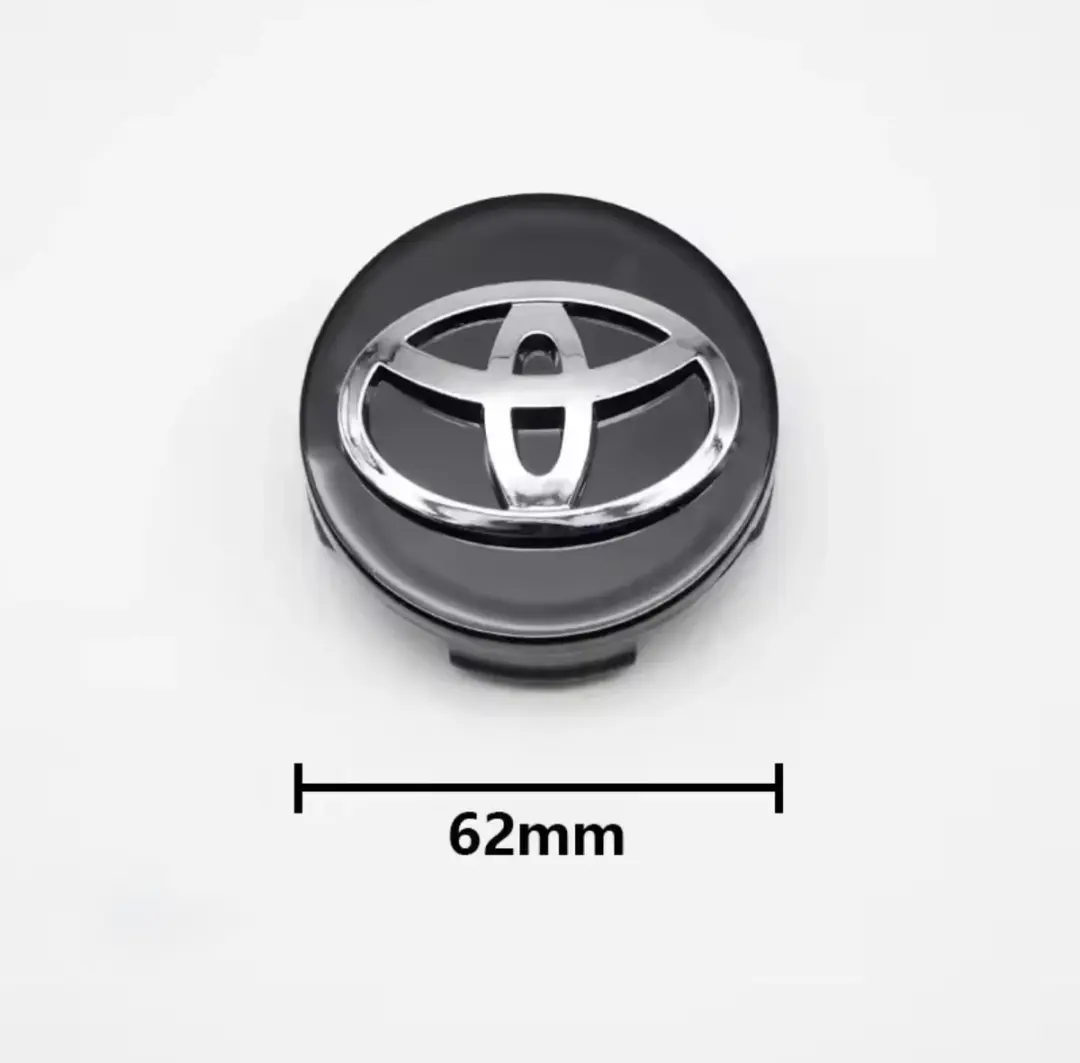 Toyota Wieldoppen 62mm - Set van 4 - Zwart