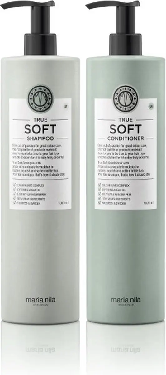 Maria Nila True Soft XL Care Set - Shampoo & Conditioner 1000ml