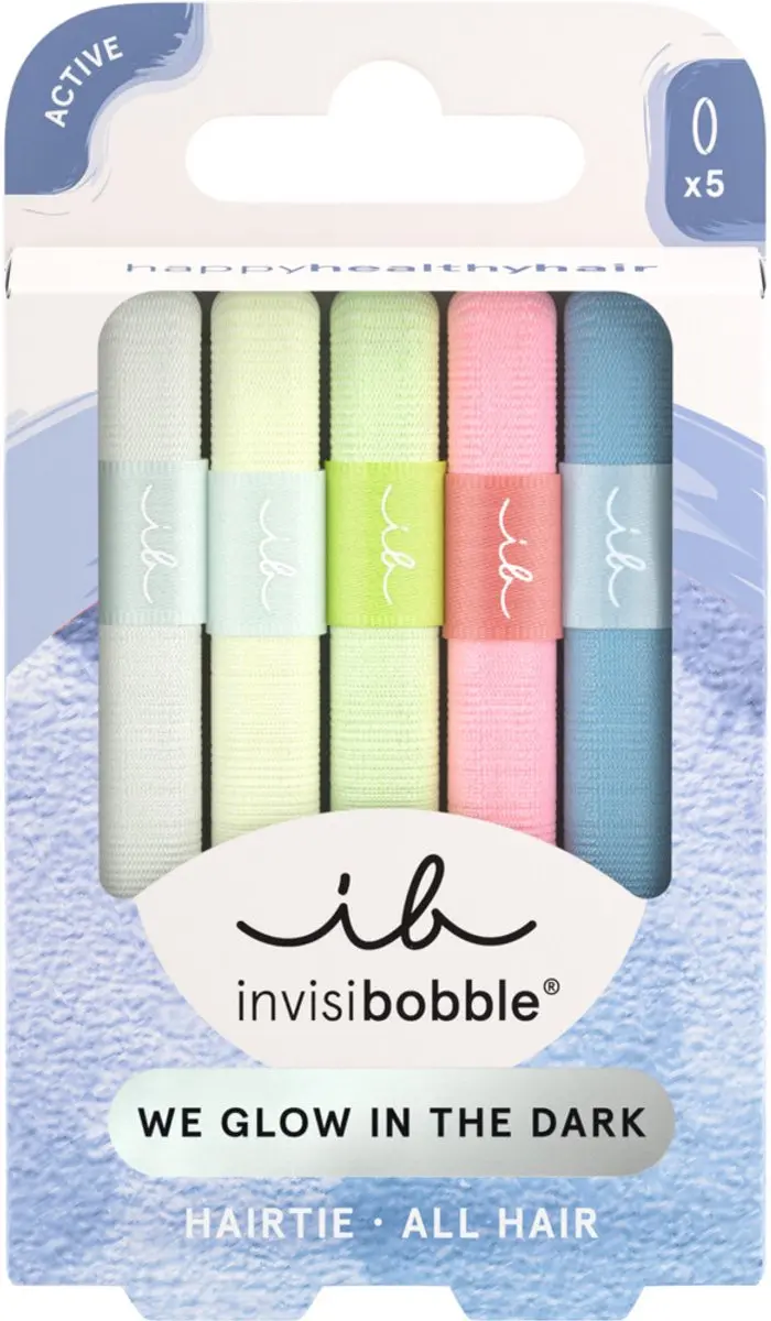 Invisibobble Haarelastiek Glow in the Dark - 5 Stuks