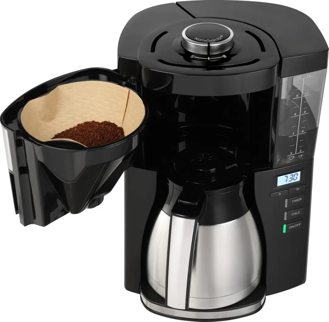 Melitta Look Therm Timer 1025-18 Koffiezetapparaat - 10 Kopjes - 1,25L - Zwart