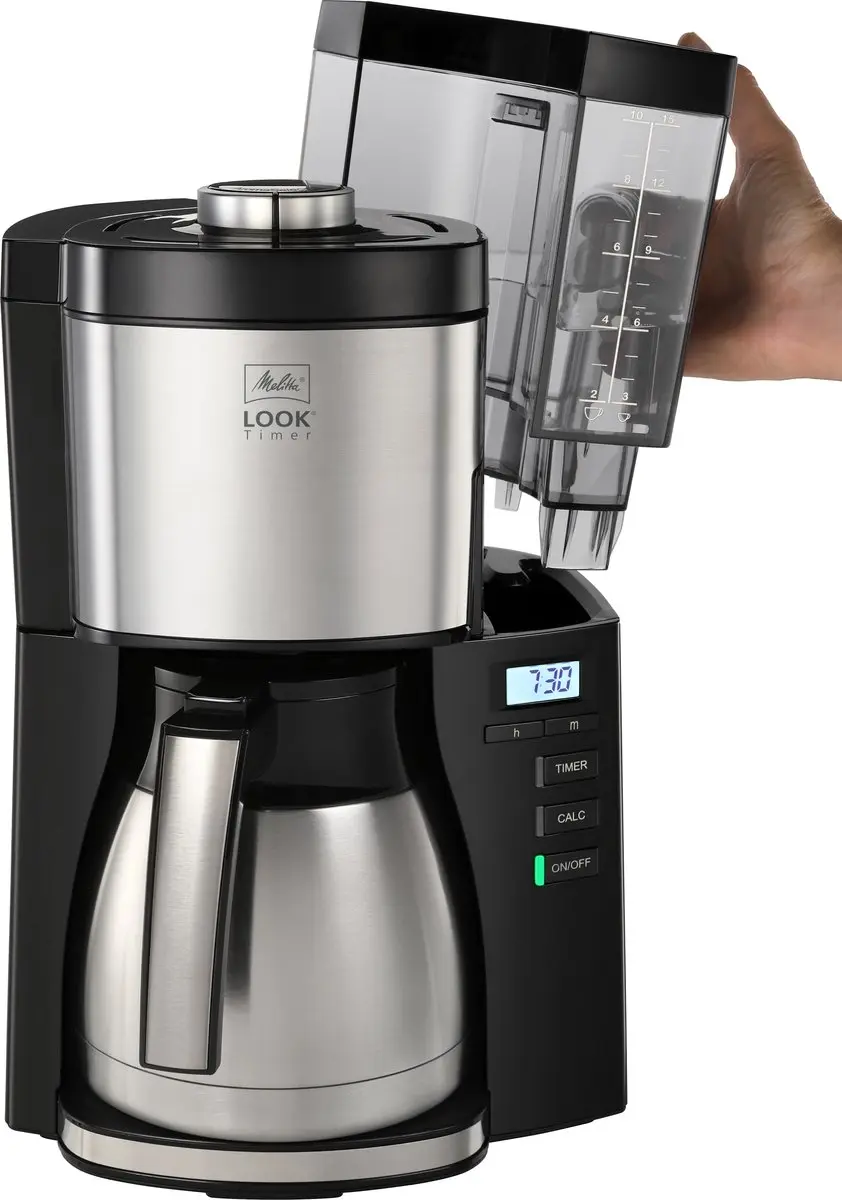Melitta Look Therm Timer 1025-18 Koffiezetapparaat - 10 Kopjes - 1,25L - Zwart - afbeelding 6 van 6