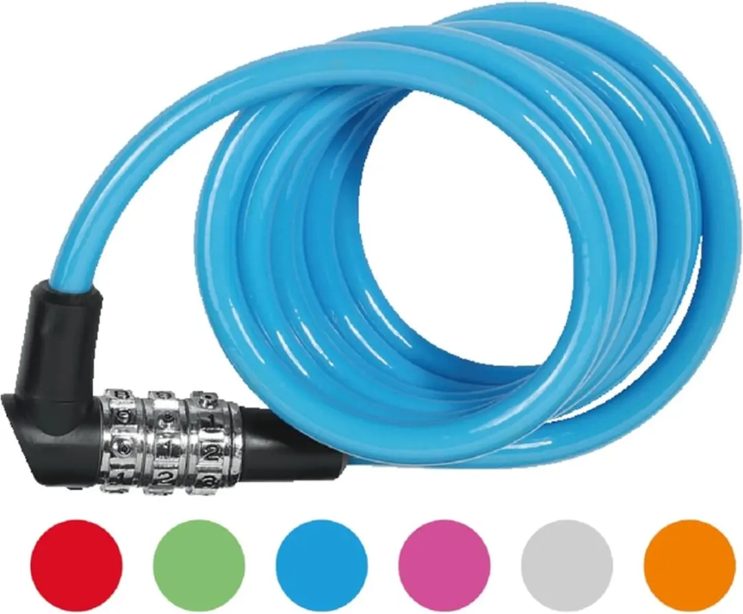 ABUS 3506C Spiraalkabel Slot - 120cm - 6mm - Cijferslot - Zwart
