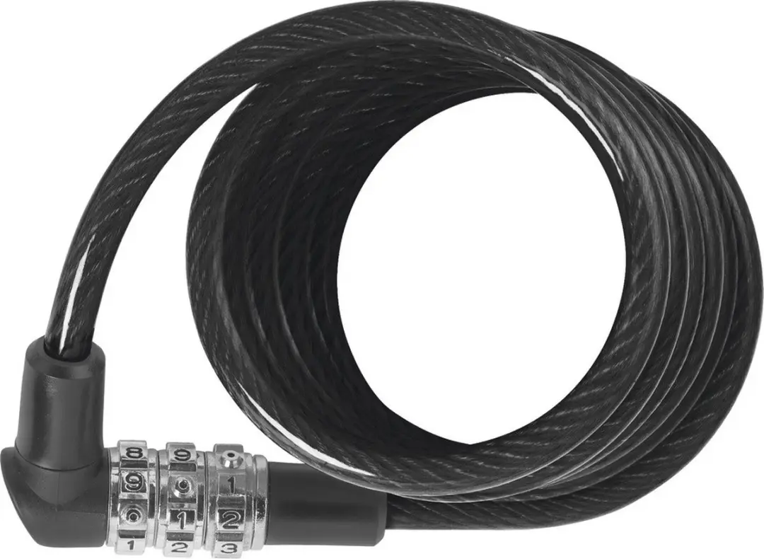 ABUS 3506C Spiraalkabel Slot - 120cm - 6mm - Cijferslot - Zwart