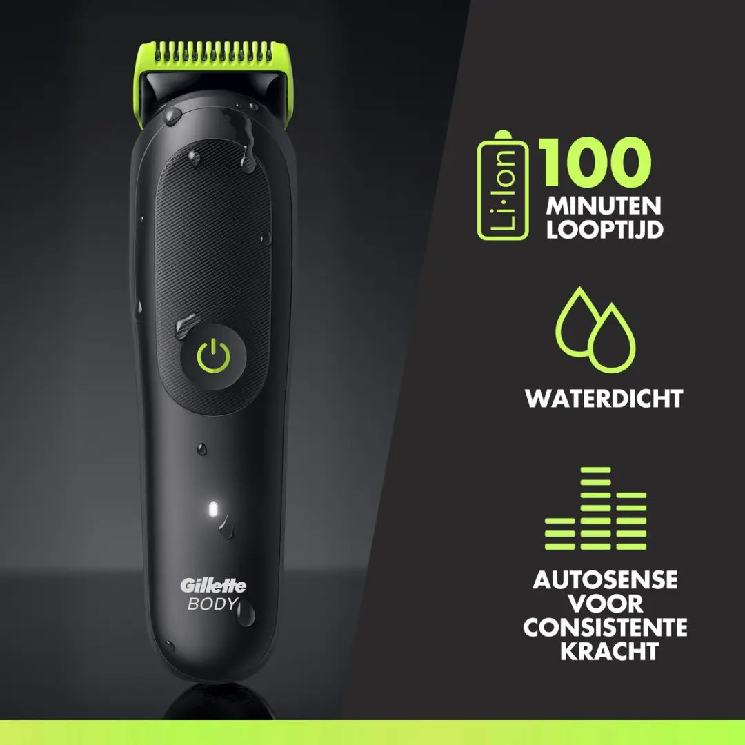 GilletteLabs i5 Body + Intime Trimmer & Scheerapparaat - Zwart - afbeelding 4 van 6