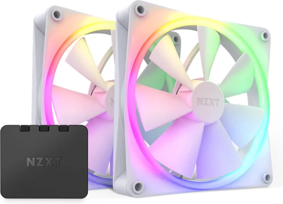 NZXT F140 RGB CORE RF-C14DF-W1 Ventilatoren 2x 140mm - Wit