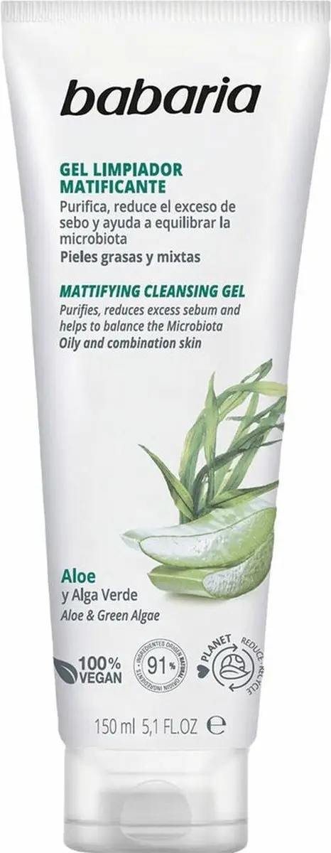 Babaria Aloe Vera Mattifying Gezichtsreiniger 150ml
