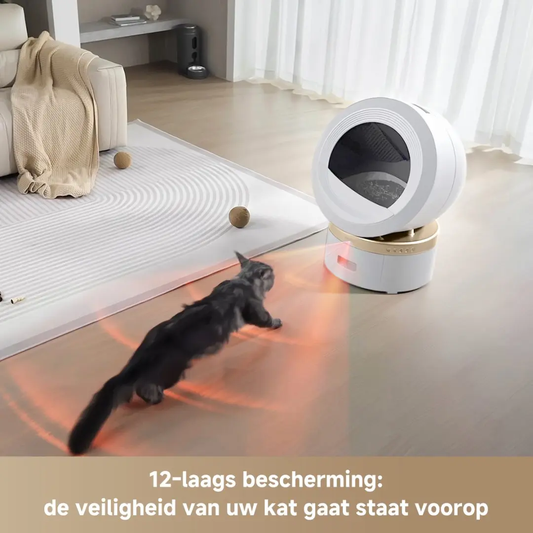 Mova LR10 Prime Slimme Kattenbak - 60L - Wit