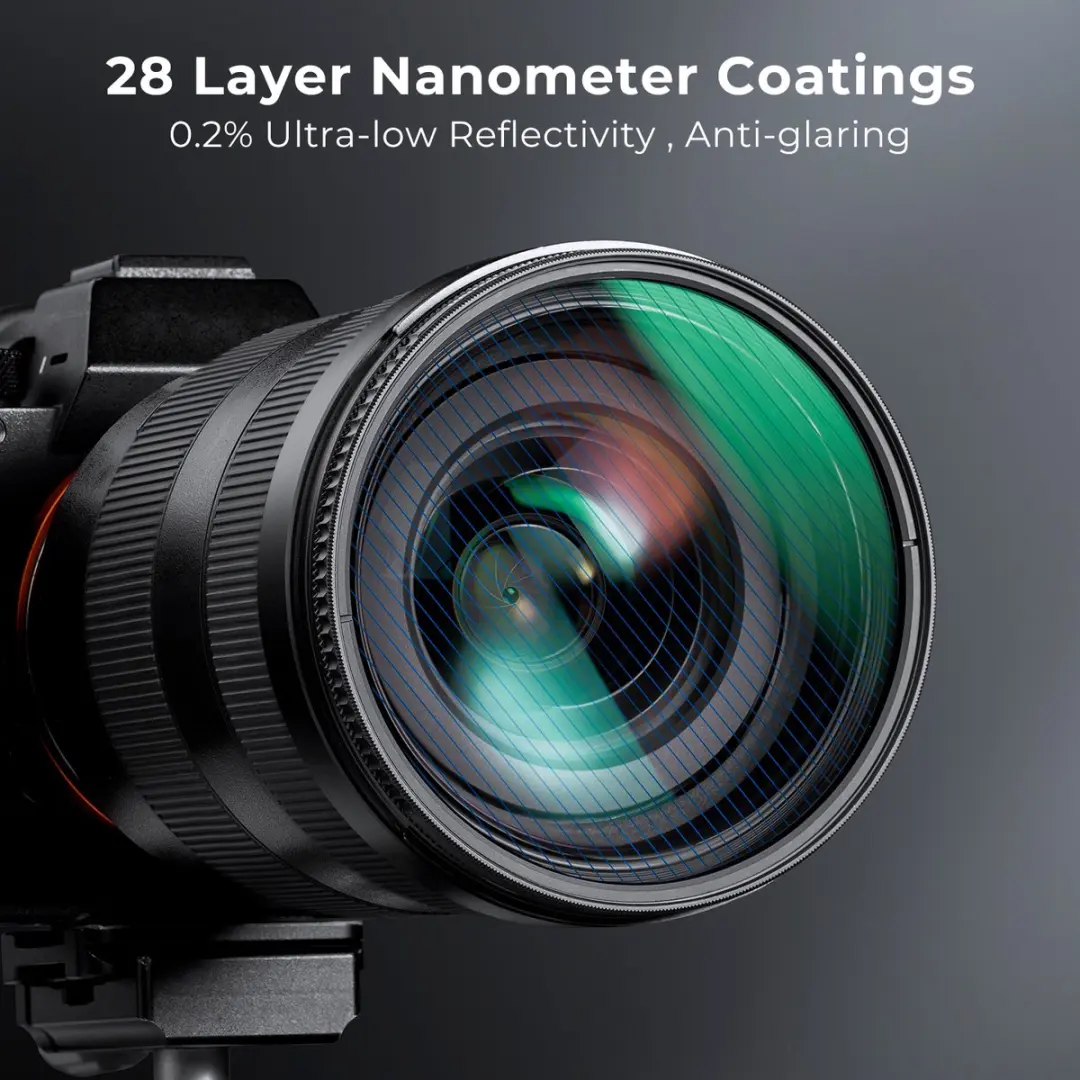 K&F Concept Blue Streak Nano-X MRC Filter 72mm - Zwart