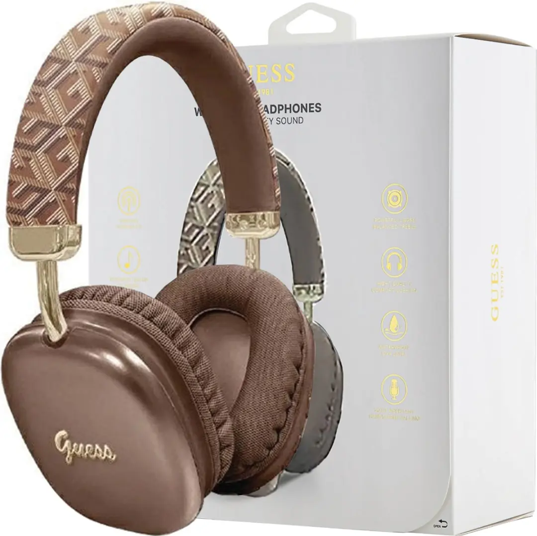 GUESS G-Cube BHK1GC Bluetooth Koptelefoon - Bruin - afbeelding 6 van 6