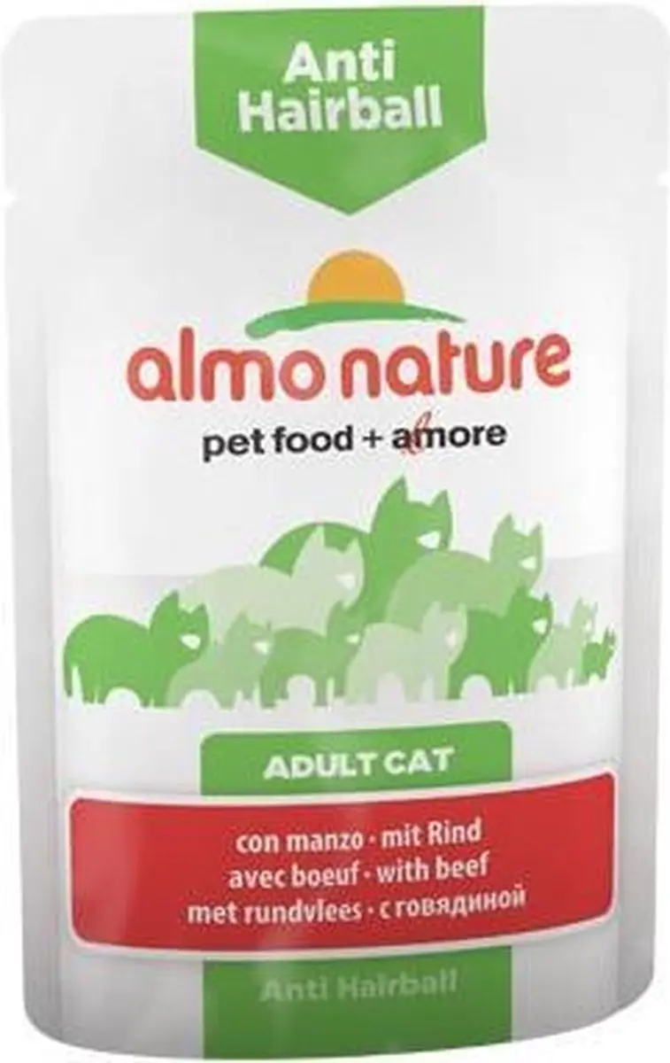 Almo Nature Anti-Hairball Natvoer Rund 70g