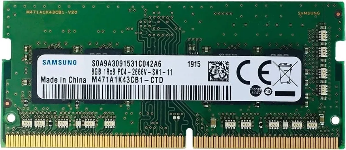 Samsung M471A1K43CB1-CTD DDR4 8GB 2666MHz SO-DIMM - Zwart/Groen