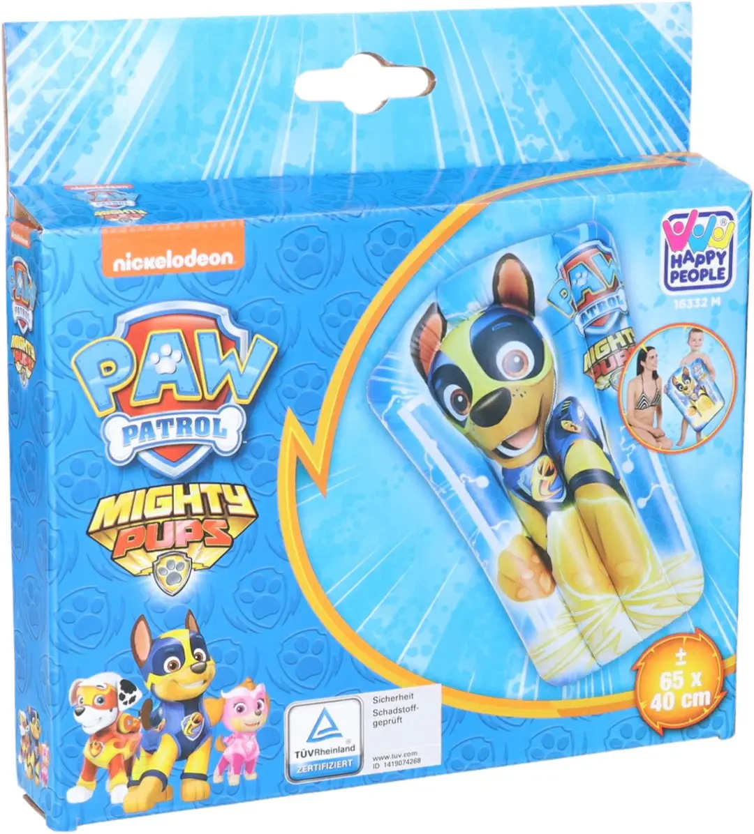 PAW Patrol Chase Opblaasbaar Luchtbed 65x40cm - Multicolor