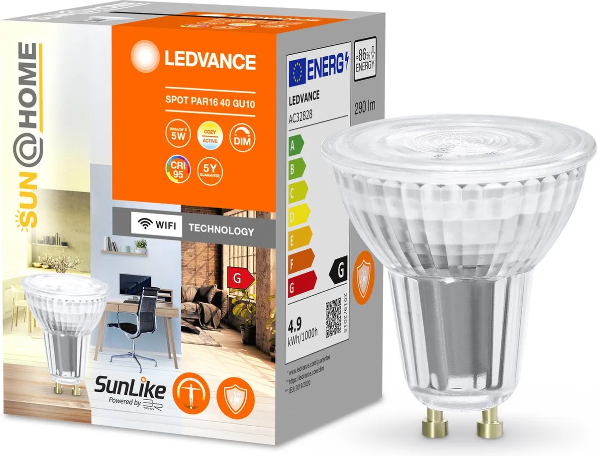 LEDVANCE LED reflectorlamp | NaN: GU1- | Tunable White | 22-5- K | 4,9- W | vervanger voor 35 W Reflector lamp | not relevant | SunHome Lamps [Energie-efficiëntieklasse G]