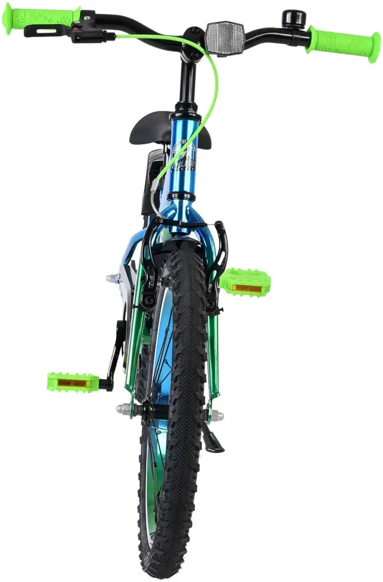 Volare Chrome Kinderfiets 18 inch - 1 Versnelling - Blauw Groen