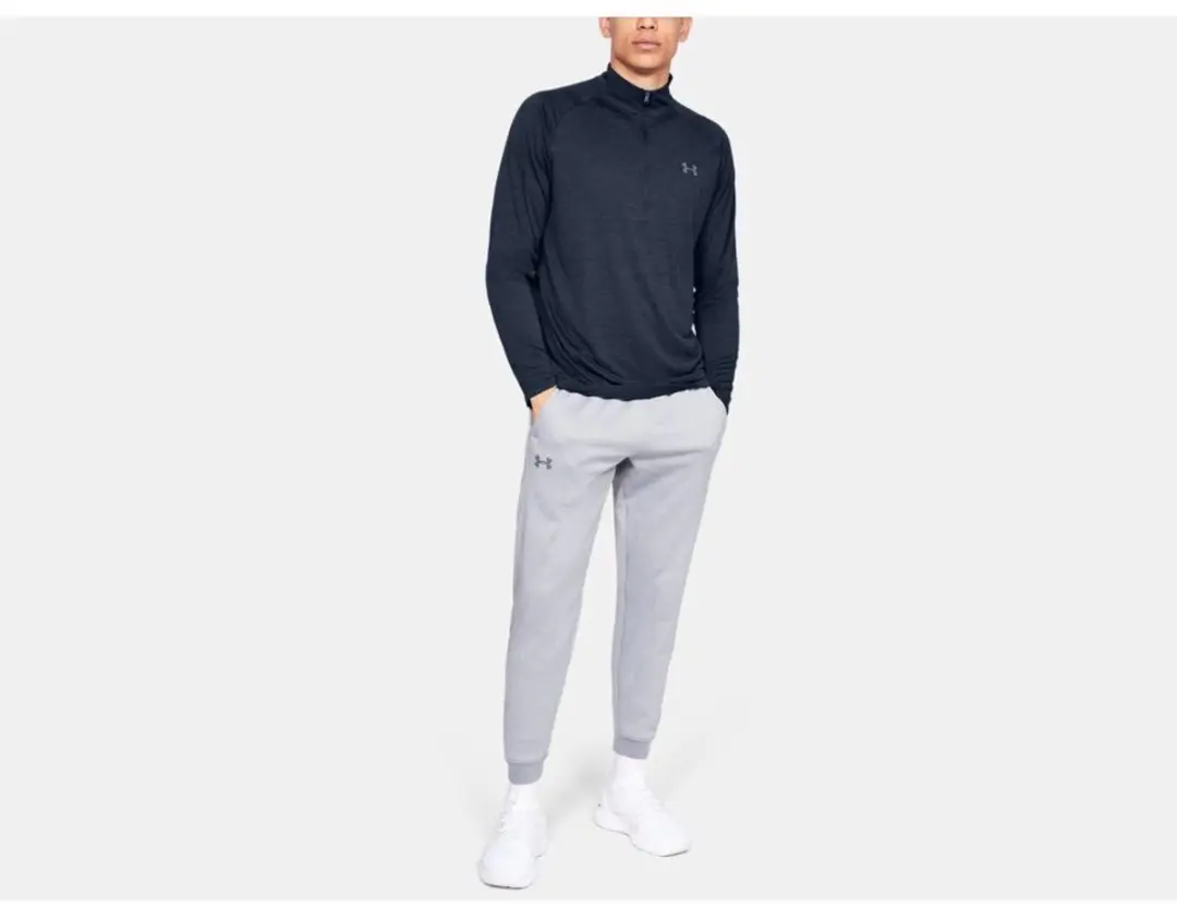 Under Armour Tech 2.0 1/2 Zip Heren - XS - Navy