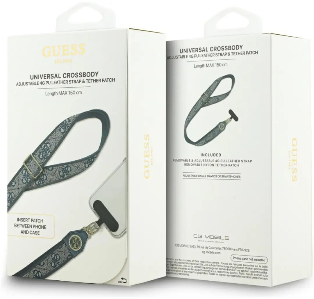 Guess Metalen Logo Sleutelkoord - Transparent - afbeelding 2 van 6