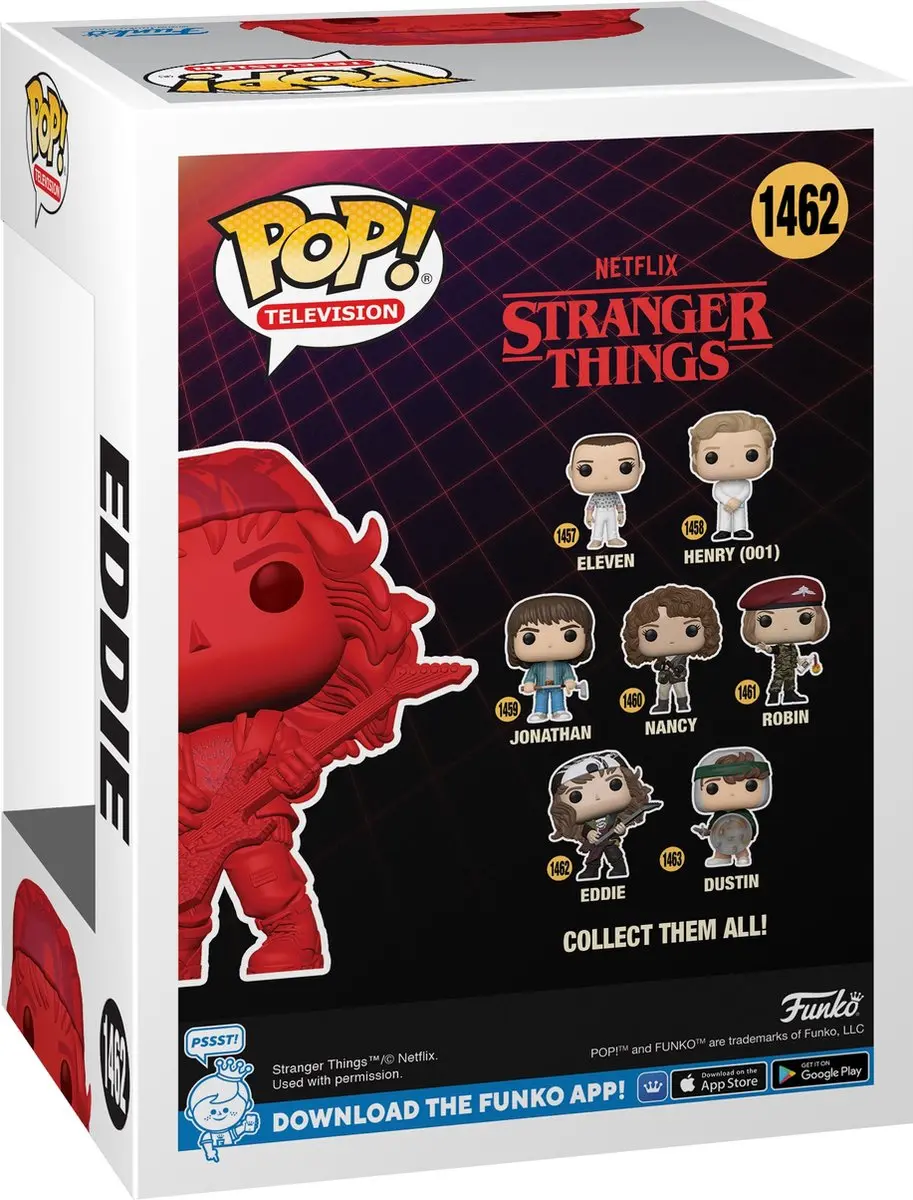 Funko Pop! Hunter Eddie met Gitaar - Stranger Things - Multicolor