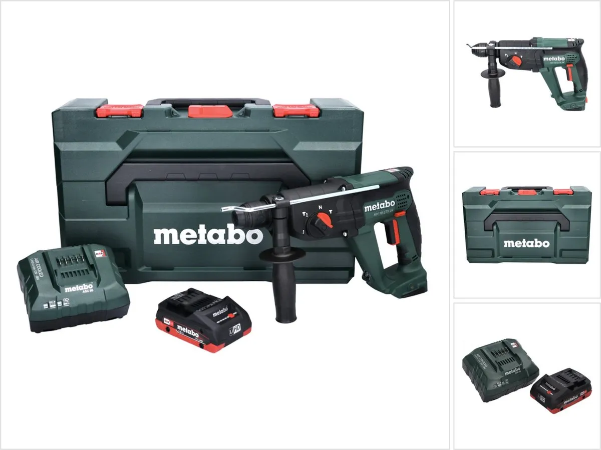 Metabo KH 18 LTX 24 Accu Combihamer - 18V 2.1J SDS-plus - 4.0Ah - afbeelding 2 van 6