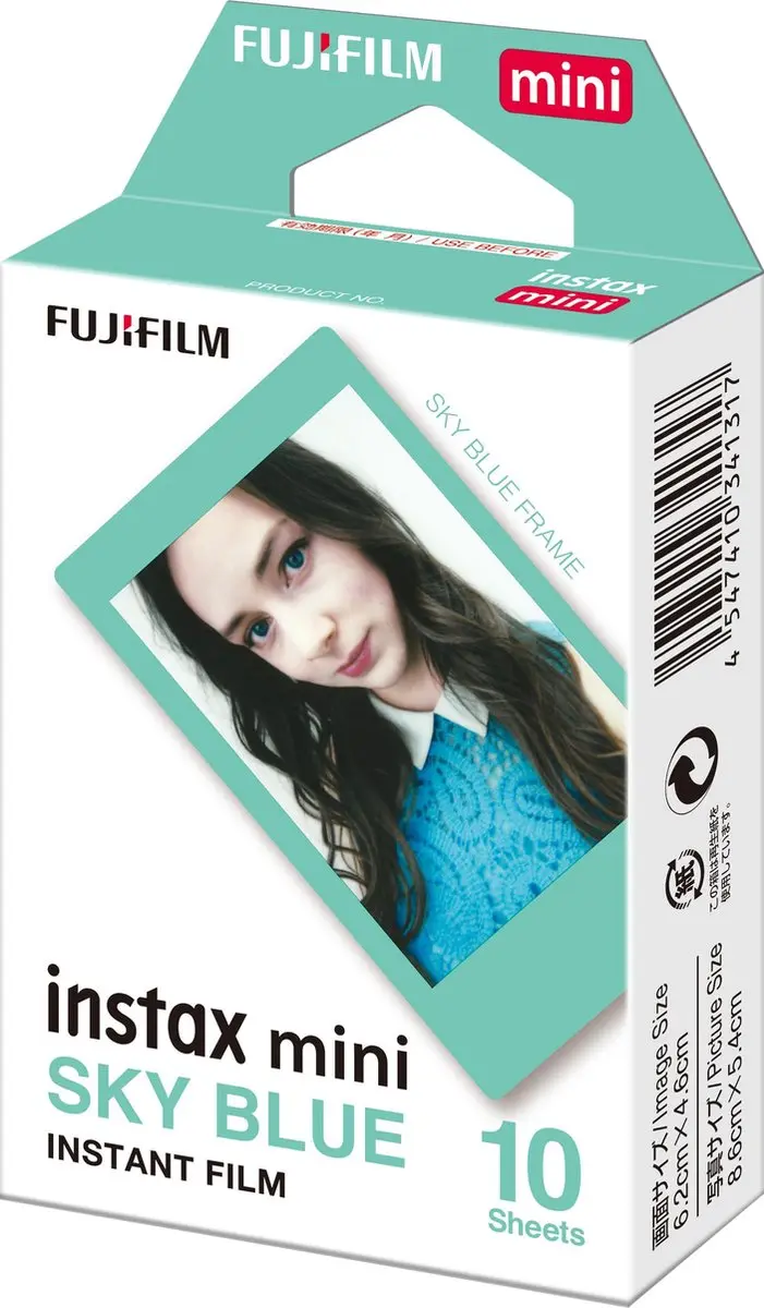FUJIFILM instax Mini Film Blauw - 10 Stuks